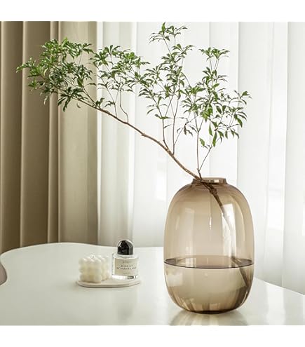 Amazon.com: MARIMEKKO Umpu Glass Flower Vase (Color Clay